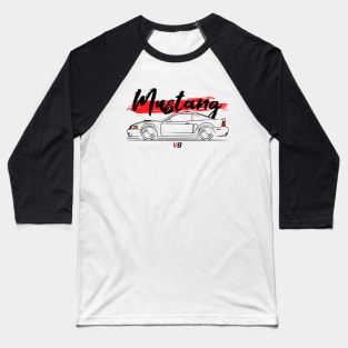 Muscle New Edge Stang Racing Baseball T-Shirt